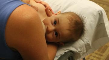 Baby breastfeeding